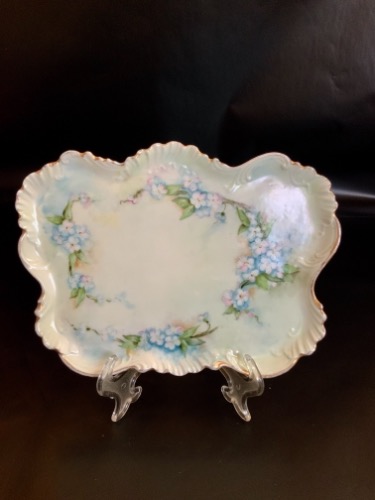 Guerin 리모지 핸드페인트 드레서 트레이 Guerin Limoges Hand Painted Dresser Tray circa 1900