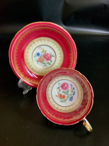 앤슬리 컵&amp;소서 Aynsley Cup &amp; Saucer circa 1950