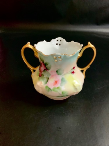 로젠탈 핸드페인트 스푸너 Rosenthal Hand Painted Spooner circa 1890