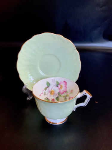 앤슬리 컵&amp;소서 Aynsley Cup &amp; Saucer circa 1950