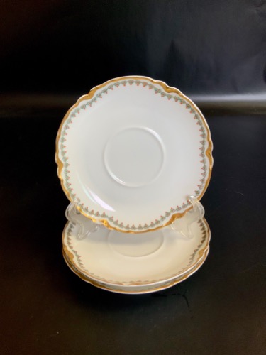 하빌랜드 리모지 베리 보울-있는 그대로 (칩) Haviland Limoges 3 Saucers circa 1900 - AS IS