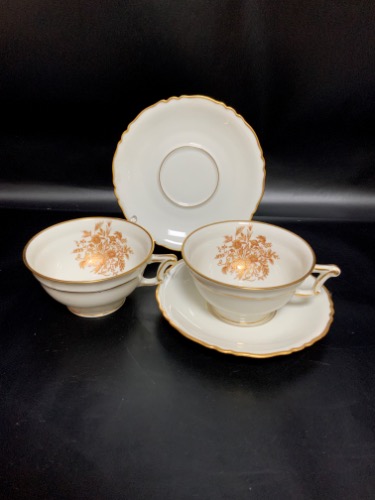 하빌랜드 리모지 &quot;Floreal&quot; 컵&amp;소서 Haviland Limoges &quot;Floreal&quot; Cup &amp; Saucer circa 1950