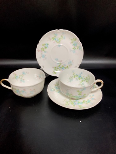 하빌랜드 리모지 컵&amp;소서 Haviland Limoges Cup &amp; Saucer circa 1894 - 1931 (Mark I / Mark C).