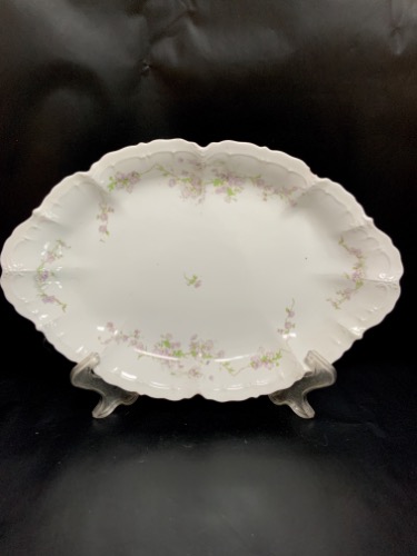 Absburg (오스트리아) 서빙 플레터-데미지-(칩)  Absburg (Austria) Serving Platter circa 1890 (AS IS)