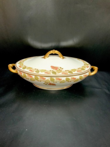 하빌랜드 리모지 타원형 케서롤 Haviland Limoges Oval Covered Casserole circa 1900