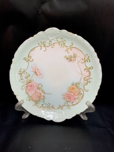 하빌랜드 핸드페인트 장미 챨져 Haviland Hand Painted Rose Charger circa 1888 - 1896