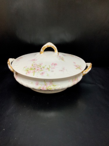 하빌랜드 리모지 커버 케서롤 Haviland Limoges Covered Casserole circa 1900