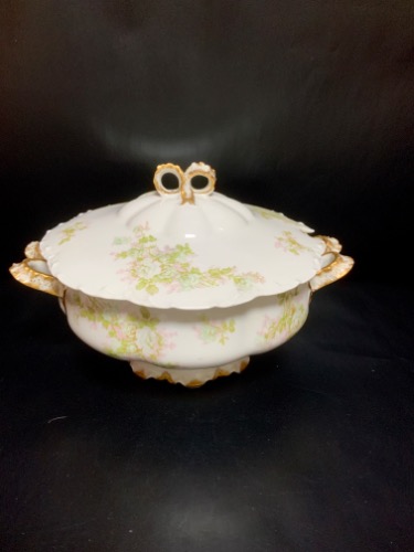 하빌랜드 라지 원형 습 트린 Haviland Large Round Soup Tureen circa 1894 - 1934