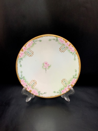 Pouyat 리모지 핸드페인트 플레이트 Pouyat Limoges Hand Painted Plate circa 1900