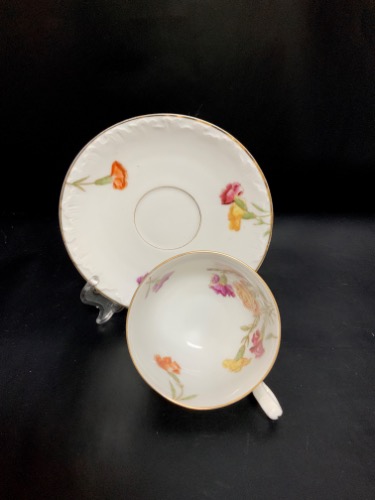 바바리아 차이나 컵&amp;소서 Bavaria China Cup &amp; Saucer circa 1890