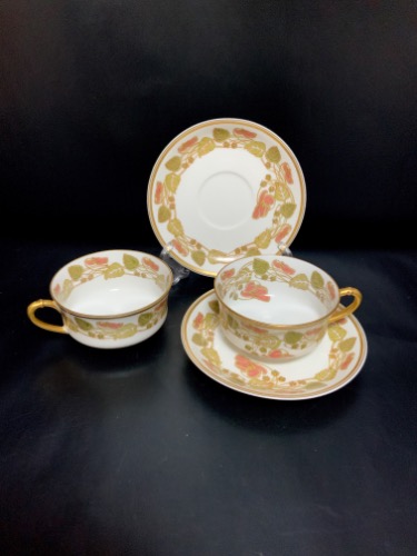 하빌랜드 리모지 컵&amp;소서  Haviland Limoges Cup &amp; Saucer circa 1900