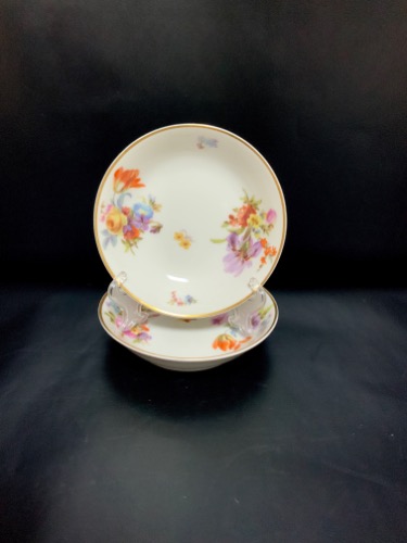 하빌랜드 리모지 핸드페인트 &quot;La Salle&quot; 페턴 베리 보울 Haviland Limoges Hand Painted &quot;La Salle&quot; Pattern Berry Bowl circa 1930