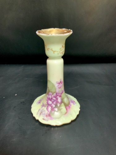 Tressmanes &amp; Vogt 리모지 핸드페인트 촛대 Tressmanes &amp; Vogt Limoges Hand Painted Candlestick circa 1900