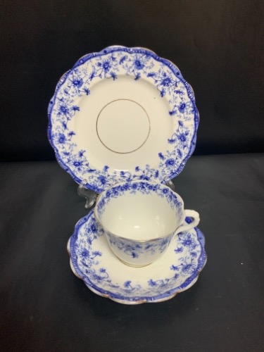 잉글리쉬 트리오 컵&amp;소서 English Trio (3 piece) Cup &amp; Saucer rd # dated 1896