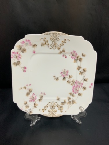 하빌랜드 리모지 공장 데코 언더플레이트 Haviland Limoges Factory Decorated Underplate circa 1882