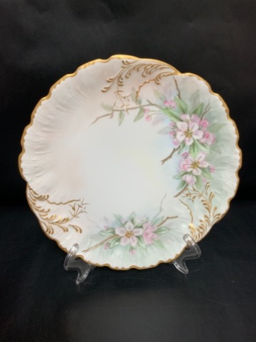 Reddon 리모지 핸드페인트 케비넷 플레이트 Reddon Limoges Hand Painted Cabinet Plate circa 1890