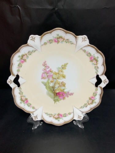 (RS 프러시아) 공장 케이크 플레이트 1895 - 1914 / Reinhold Schlegelmilch Factory (RS Prussia) Cake Plate circa 1895 - 1914