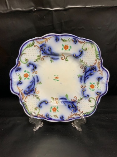 스테포셔 가디 웰쉬 케이크 플레이트 Staffordshire Gaudy Welsh Cake Plate circa 1890