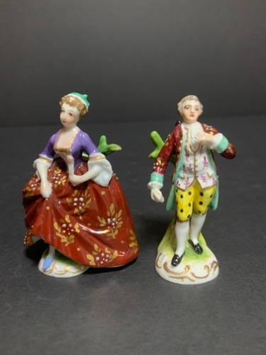 드레스덴 (Carl Thieme) 피겨 카드 홀더-매우 귀한- Dresden (Carl Thieme) Figural Place Card Holders circa 1900 - RARE!!