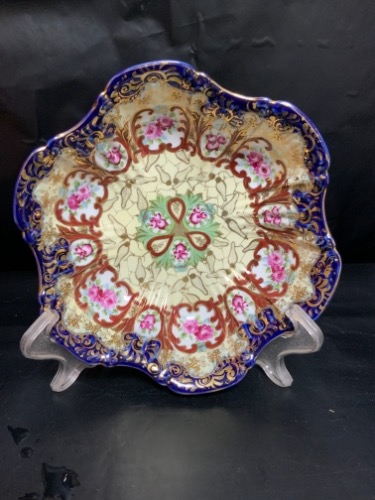 닙폰 핸드페인트 서빙 볼 -데미지- Nippon Hand Painted Serving Bowl circa 1900 - AS IS