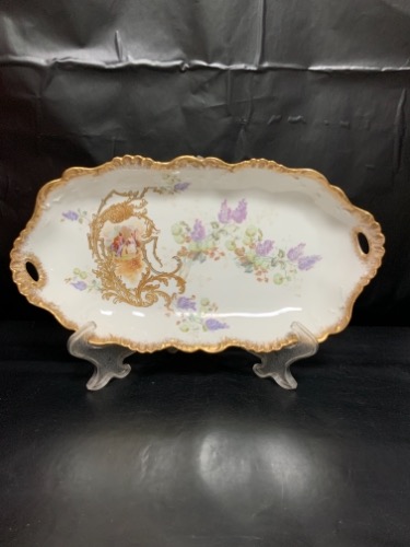 LS &amp; S 리모지 공장 데코 아이스크림 플레터-세일- LS &amp; S Limoges Factory Decorated Ice Cream Platter circa 1890 - SALE!!!