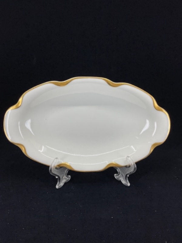 하빌랜드 리모지 크랜베리 /양념 디쉬 Haviland Limoges Cranberry / Condiment Dish circa 1900