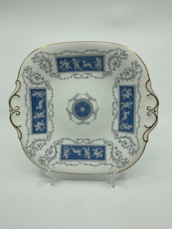 콜포트  &quot;Revelry&quot;  패스트리 플레이트-있는 그대로-(크랙)  Coalport &quot;Revelry&quot; Pastry Plate - AS IS