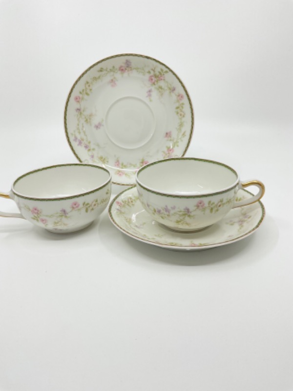 하빌랜드 리모지 컵&amp;소서 Haviland Limoges Cup &amp; Saucer circa 1900