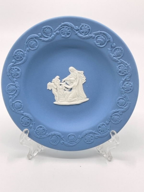 웨지우드 라벤더 제스퍼웨어 핀 디쉬 Wedgwood Lavender Jasperware Pin Dish circa 1960