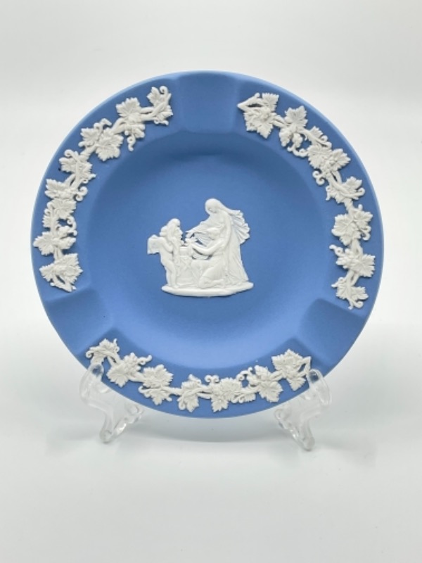 웨지우드 라벤더 제스퍼웨어 재떨이 Wedgwood Lavender Jasperware Ashtray circa 1960