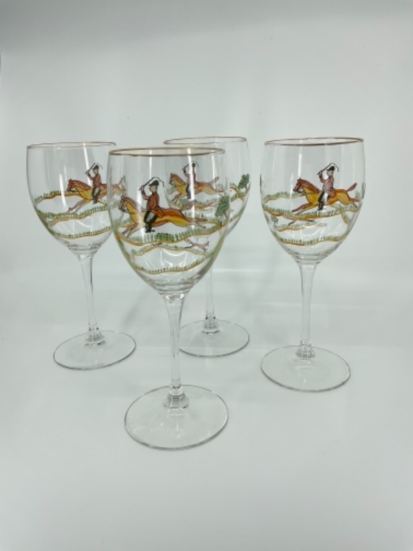 핸드페인트&quot;Hunting Scenes&quot; 스템웨어 Hand Painted &quot;Hunting Scenes&quot; Stemware