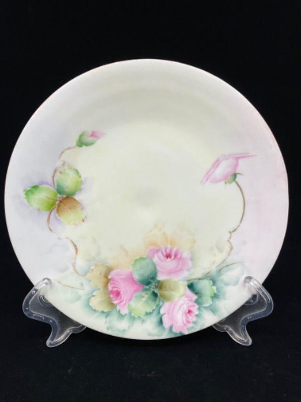 빅토리언 핸드페인트 플레이트 Victorian Hand Painted Plate circa 1900