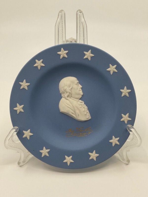 웨지우드 라벤더 제스퍼웨어 &quot;Ben Franklin&quot; 민트 디쉬 Wedgwood Lavender Jasperware &quot;Ben Franklin&quot;  Mint Dish circa 1960