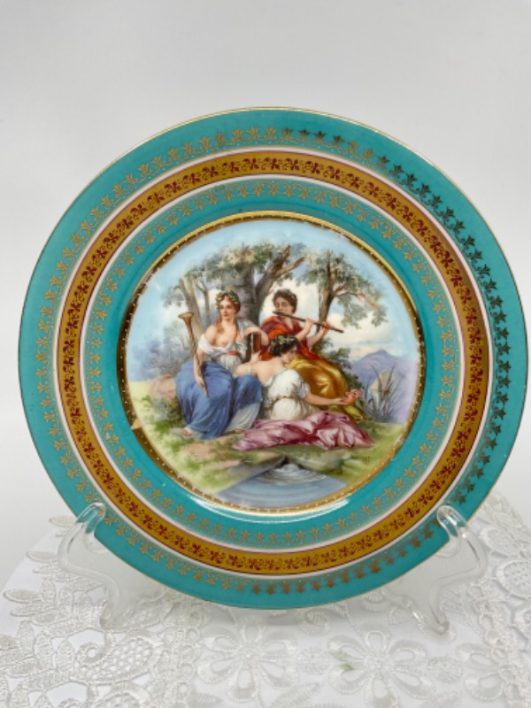 비엔나 스타일 케비넷 플레이트 Vienna Style Cabinet Plate circa 1930