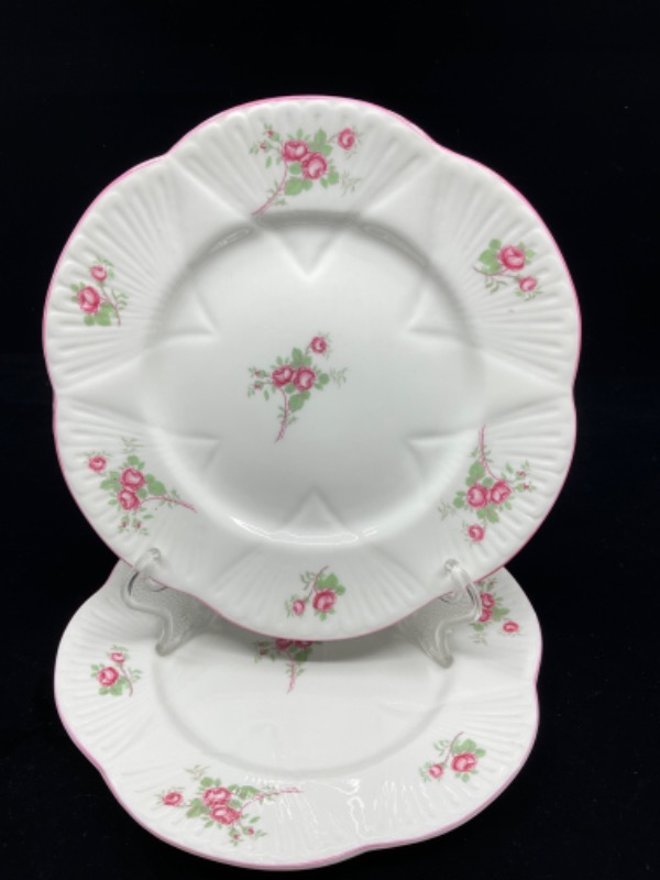 쉘리 데인티 쉐입 &quot;Rose Spray&quot; 플레이트 Shelley Dainty Shape &quot;Rose Spray&quot; Plate circa 1930