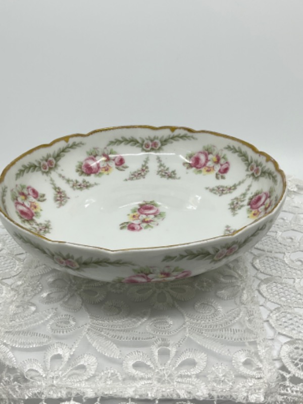 엘리트 리모지 발달린 디쉬 Elite Limoges 3 Legged Dish circa 1900