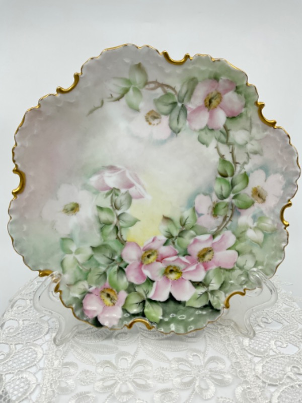 로젠탈 핸드페인트 플레이트 Rosenthal Hand Painted Plate circa 1900