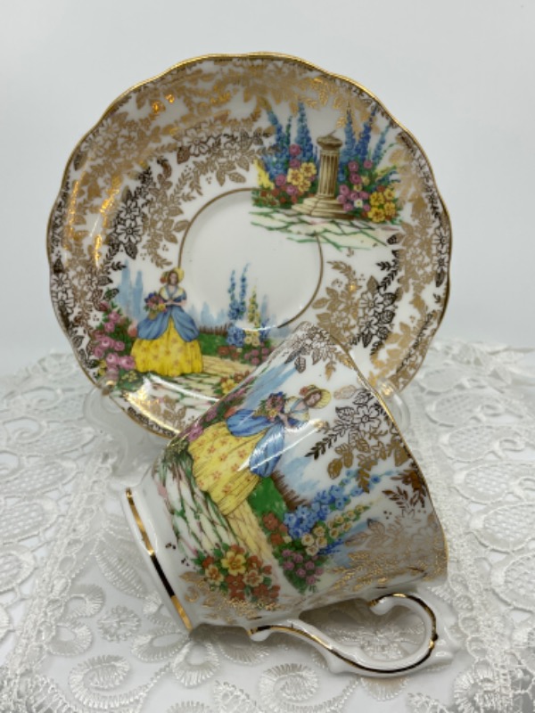 Colclough 컵 &amp; 소서 Colclough Cup &amp; Saucer circa 1930