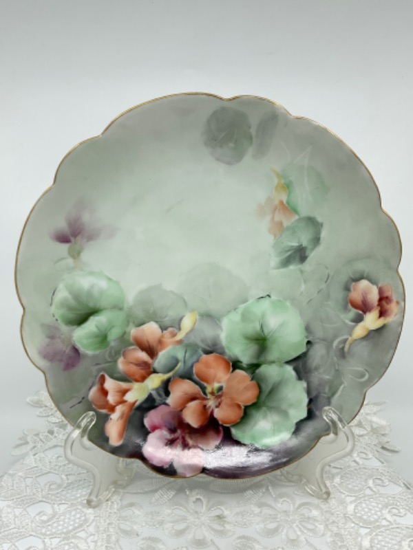 로젠탈 핸드페인트  플레이트 Rosenthal Hand Painted Plate circa 1900