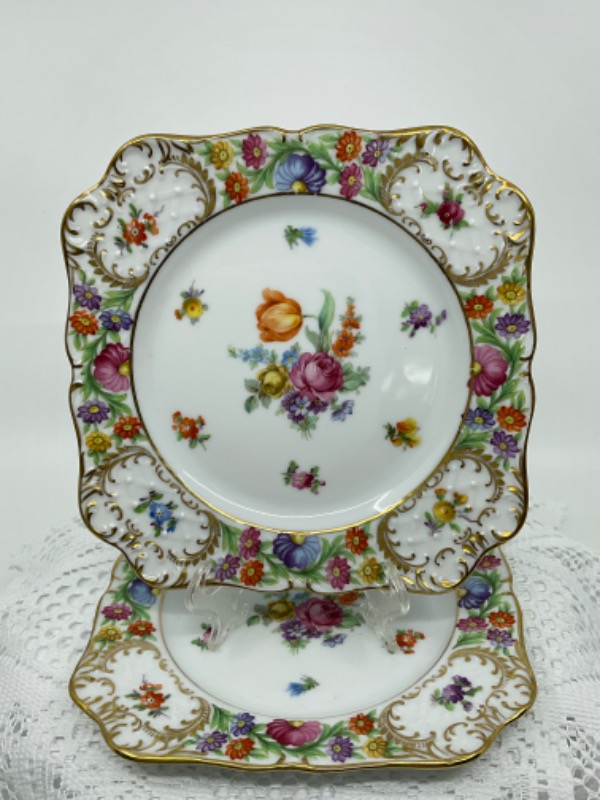 로얄 드레스데너 바바리아 플레이트 Royal Dresdner Bavaria Plate circa 1960