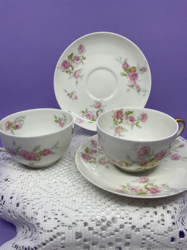 Ahrenfeldt  리모지 컵&amp;소서 Limoges Cup &amp; Saucer circa 1900