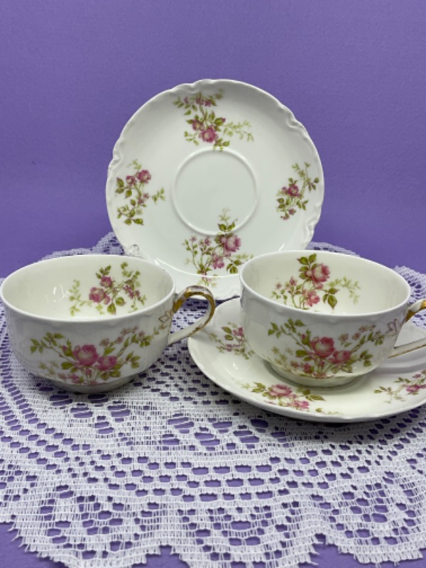 하빌랜드 리모지 컵 &amp; 소서 Haviland Limoges Cup &amp; Saucer circa 1900