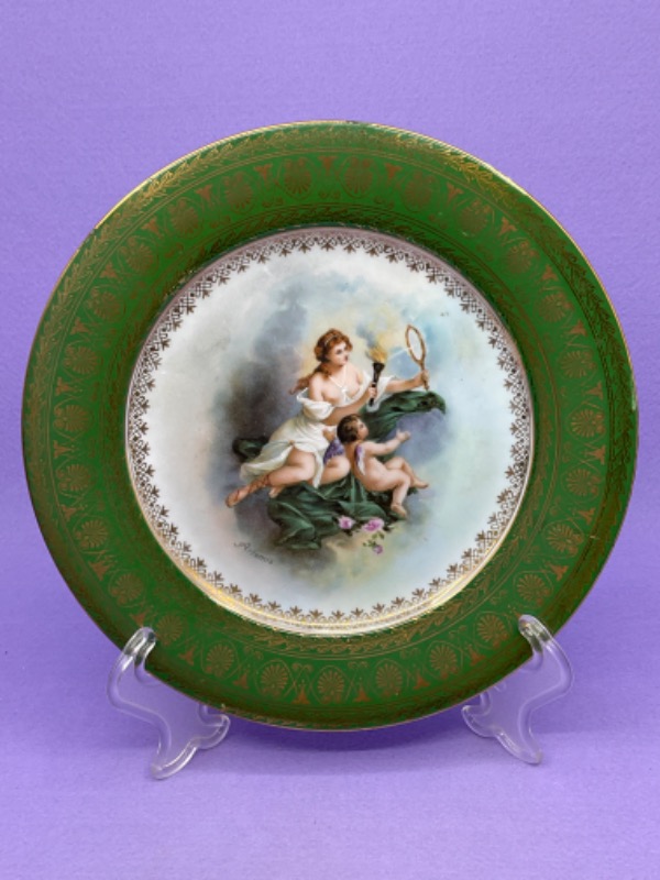 빈티지 로얄 비엔나 스타일 케비넷 플레이트 Vintage Royal Vienna Style Cabinet Plate