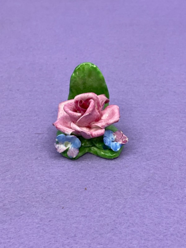 콜포트 프로럴 카드 홀더 Coalport Floral Place Card Holder circa 1960