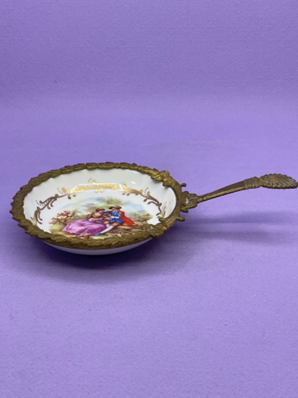 세브르 스타일 핸들 오물루 디쉬 Sevres Style Handled Ornolu Dish