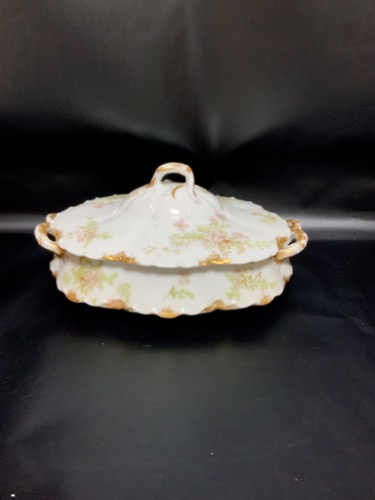 하빌랜드 리모지 커버 케서롤 Haviland Limoges Covered Casserole circa 1900