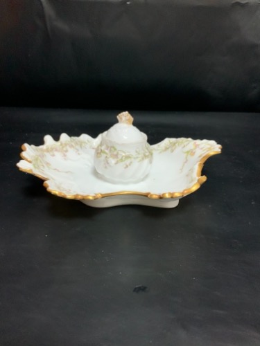 Richard Briggs 프랑스 도자기 잉크웰 Richard Briggs French Porcelain Inkwell circa 1900