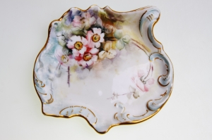 리모지 HP 드레서 핀 트레이 Limoges France HP Dresser Pin Tray circa 1892-1907