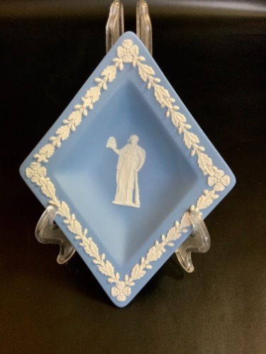 웨지우드 라벤더 제스퍼웨어 핀/민트 디쉬 Wedgwood Lavender Jasperware Pin / Mint Dish circa 1964