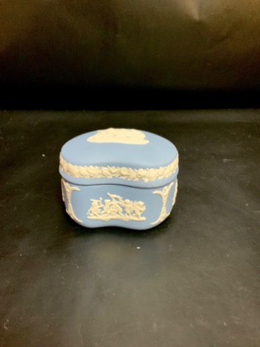 웨지우드 제스퍼웨어 트링킷 박스 Wedgwood Jasperware Trinket Box circa 1970